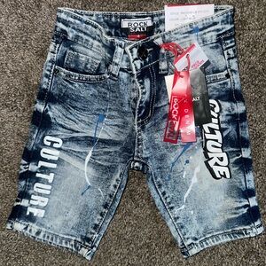 Kids Blue Denim Shorts